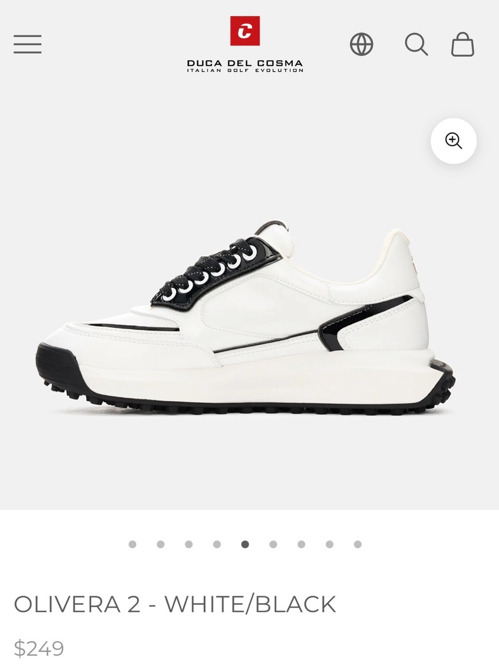 Duca del Cosma Olivera 2 Women's White/Black Sneaker